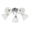 Lámpara de techo de montaje en superficie CLARA 5xE27/15W/230V, acabado cromo brillante