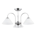 Lámpara de techo de montaje en superficie TAPER 3xE27/15W/230V acabado cromo brillante