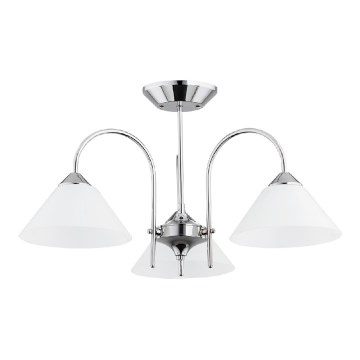 Lámpara de techo de montaje en superficie TAPER 3xE27/15W/230V acabado cromo brillante