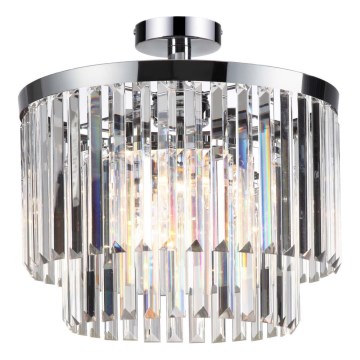 Lámpara de techo de montaje en superficie VETRO 4xE14/40W/230V cromo brillante