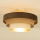 Lámpara de techo de montaje en superficie WENTA 1xE27/60W/230V Ø 50 cm marrón/yute/beige