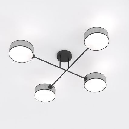 Lámpara de techo de montaje superficial MAGA 4xE14/10W/230V gris