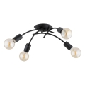 Lámpara de techo de montaje superficial TORIZO 4xE27/15W/230V negra