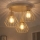 Lámpara de techo de superficie AUDREY 3xE27/60W/230V beige