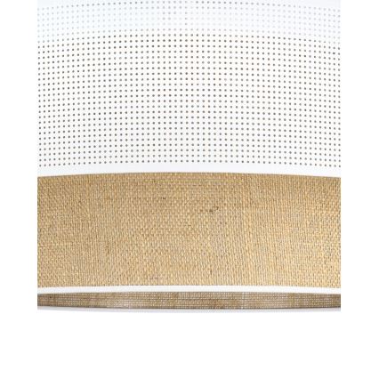 Lámpara de techo de superficie BORHO 1xE27/60W/230V Ø 40 cm blanco/yute