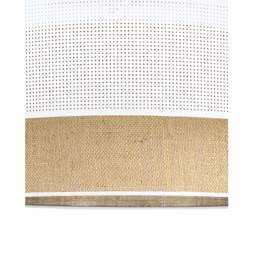 Lámpara de techo de superficie BORHO 1xE27/60W/230V Ø 40 cm blanco/yute