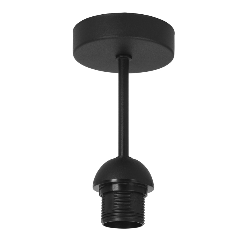 Lámpara de techo de superficie BORHO 1xE27/60W/230V Ø 40 cm negra/yute