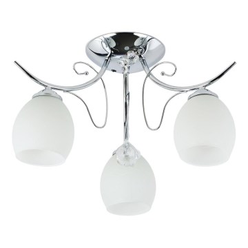 Lámpara de techo de superficie ELLA 3xE27/15W/230V cromo brillante