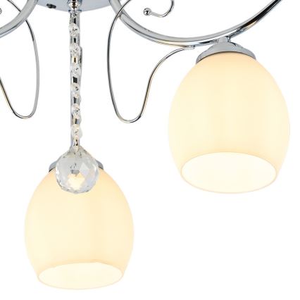 Lámpara de techo de superficie ELLA 3xE27/15W/230V cromo brillante