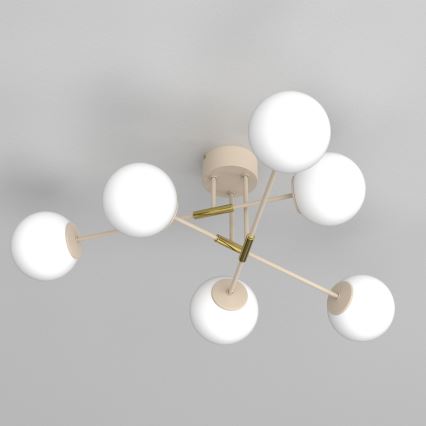 Lámpara de techo de superficie GLAME 6xE27/15W/230V