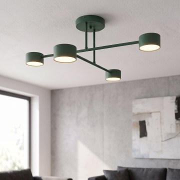 Lámpara de techo de superficie HALO 4xGX53/10W/230V verde