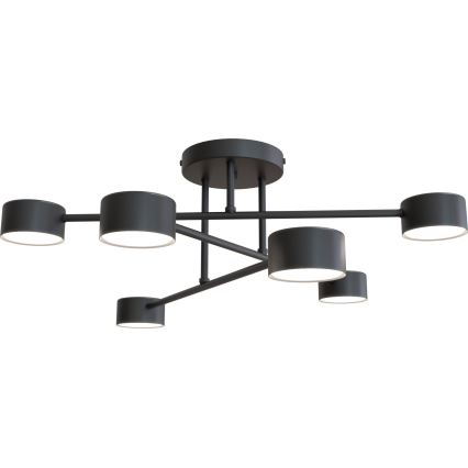 Lámpara de techo de superficie HALO 6xGX53/10W/230V negra