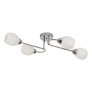 Lámpara de techo de superficie KING 4xE27/15W/230V cromo brillante