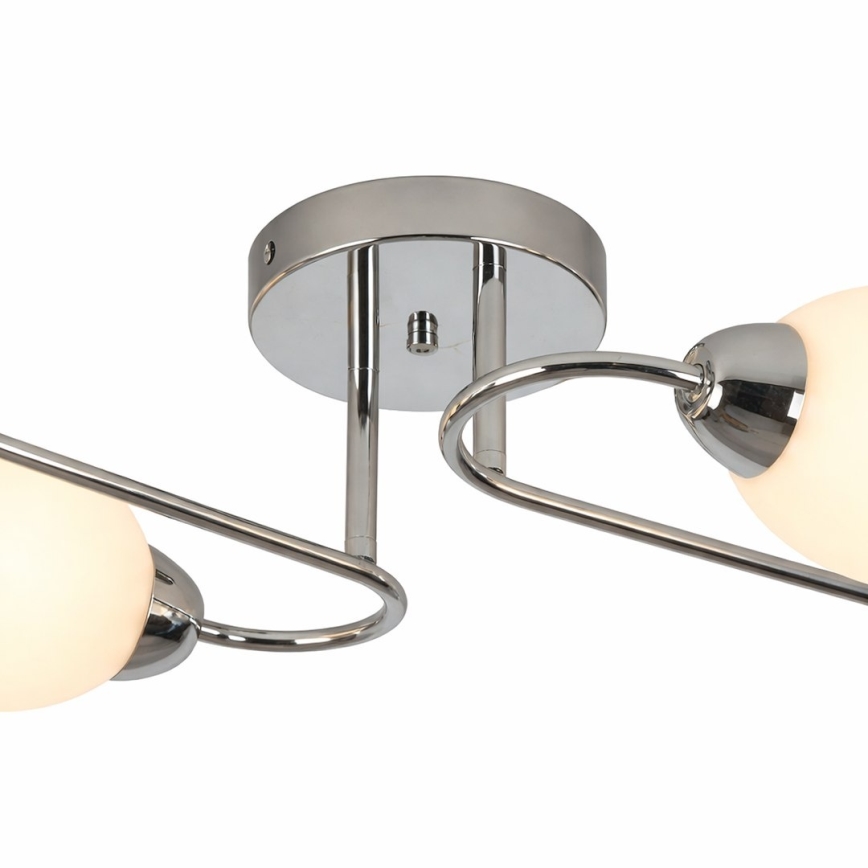 Lámpara de techo de superficie KING 4xE27/15W/230V cromo brillante
