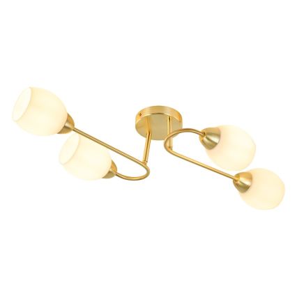 Lámpara de techo de superficie KING 4xE27/15W/230V dorada