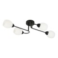 Lámpara de techo de superficie KING 4xE27/15W/230V negra