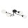 Lámpara de techo de superficie KING 4xE27/15W/230V negra