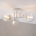 Lámpara de techo de superficie MALENA 3xE14/5W/230V blanca/transparente