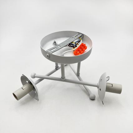 Lámpara de techo de superficie MALENA 3xE14/5W/230V blanca/transparente