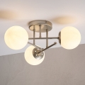 Lámpara de techo de superficie MALENA 3xE14/5W/230V cromo mate/blanco