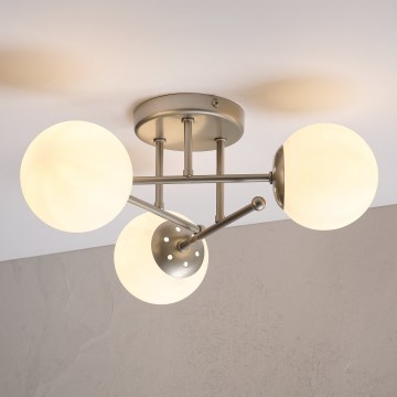 Lámpara de techo de superficie MALENA 3xE14/5W/230V cromo mate/blanco