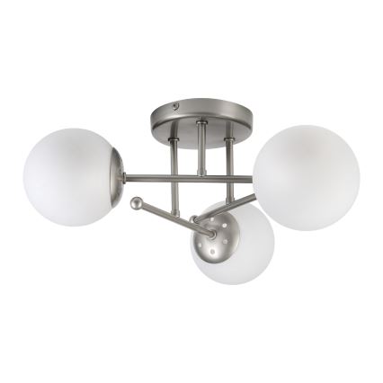 Lámpara de techo de superficie MALENA 3xE14/5W/230V cromo mate/blanco