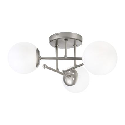 Lámpara de techo de superficie MALENA 3xE14/5W/230V cromo mate/blanco
