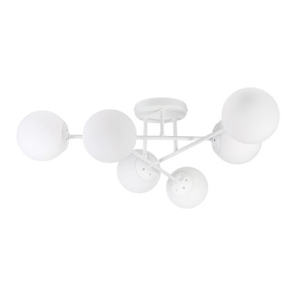 Lámpara de techo de superficie MALENA 6xE14/5W/230V blanca