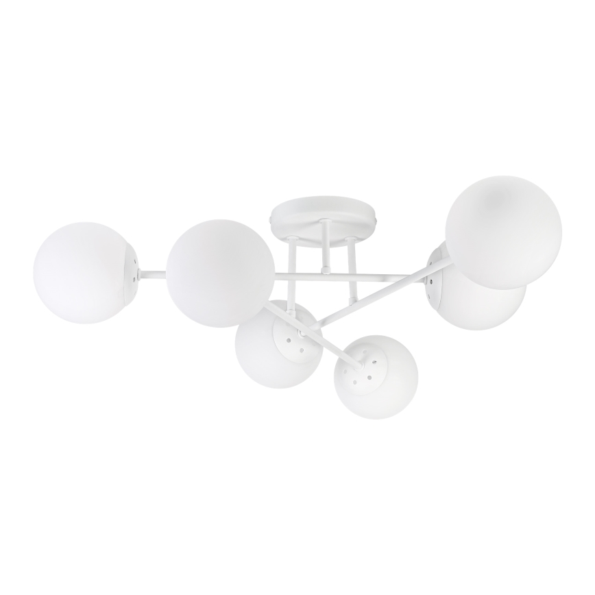 Lámpara de techo de superficie MALENA 6xE14/5W/230V blanca