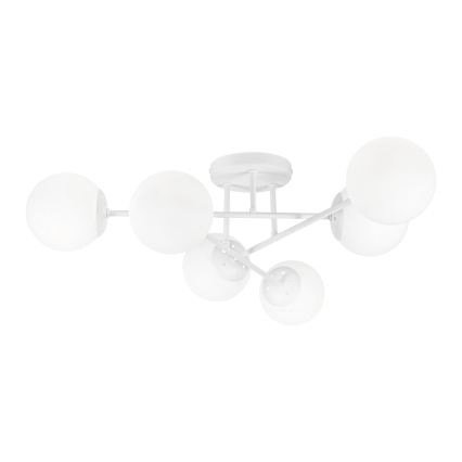 Lámpara de techo de superficie MALENA 6xE14/5W/230V blanca