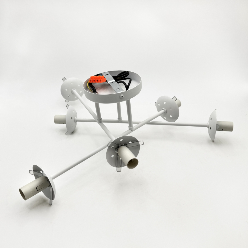 Lámpara de techo de superficie MALENA 6xE14/5W/230V blanca