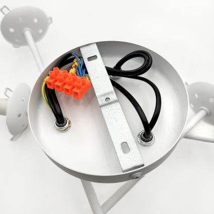 Lámpara de techo de superficie MALENA 6xE14/5W/230V blanca