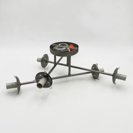 Lámpara de techo de superficie MALENA 6xE14/5W/230V cromo mate/blanco