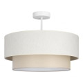 Lámpara de techo de superficie NATIA 1xE27/60W/230V diámetro 45 cm crema