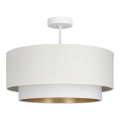 Lámpara de techo de superficie NATIA 1xE27/60W/230V Ø 45 cm blanca