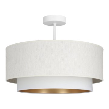 Lámpara de techo de superficie NATIA 1xE27/60W/230V Ø 45 cm blanca