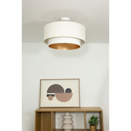 Lámpara de techo de superficie NATIA 1xE27/60W/230V Ø 45 cm blanca