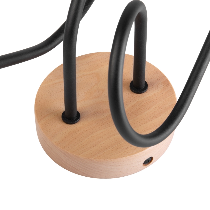 Lámpara de techo de superficie OXFORD 2xE27/15W/230V pino/negro