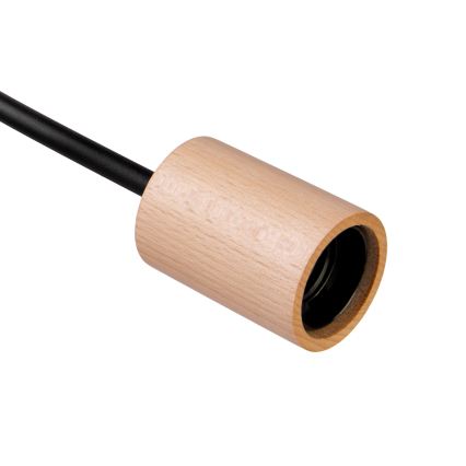 Lámpara de techo de superficie OXFORD 2xE27/15W/230V pino/negro