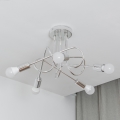 Lámpara de techo de superficie OXFORD 5xE27/15W/230V cromo brillante