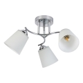 Lámpara de techo de superficie PAFOS 3xE27/15W/230V cromo brillante
