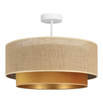 Lámpara de techo de superficie SARTA 1xE27/60W/230V Ø 45 cm cobre/juta