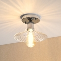 Lámpara de techo de superficie TRISH 1xE27/15W/230V cromo brillante/transparente
