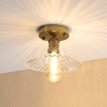 Lámpara de techo de superficie TRISH 1xE27/15W/230V dorada/transparente