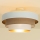 Lámpara de techo de superficie WENTA 1xE27/60W/230V, diámetro 50 cm, beige/yute