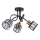 Lámpara de techo de superficie ZAHARA 3xE27/10W/230V, negra