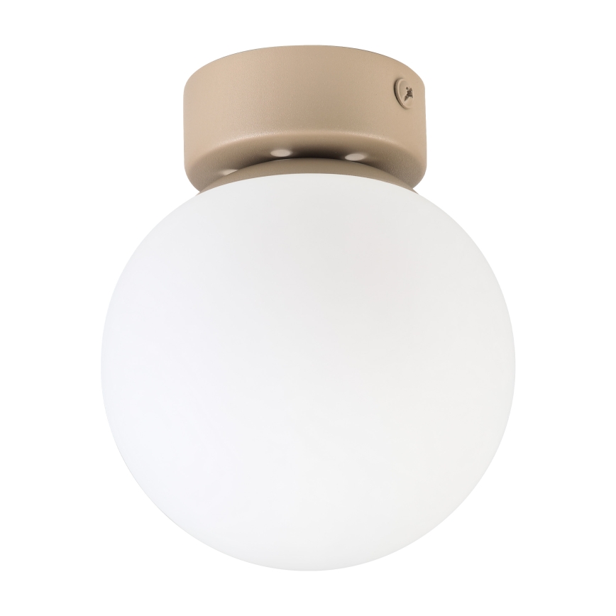 Lámpara de techo ELIAS 1xE14/5W/230V, diámetro 13 cm, beige/blanca