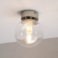 Lámpara de techo ELIAS 1xE14/5W/230V diámetro 13 cm cromo mate/transparente