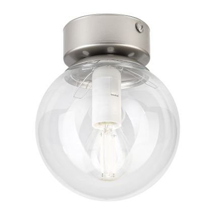 Lámpara de techo ELIAS 1xE14/5W/230V diámetro 13 cm cromo mate/transparente
