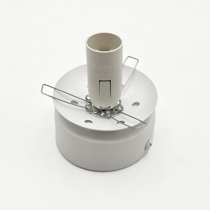 Lámpara de techo ELIAS 1xE14/5W/230V Ø 13 cm blanca/gris ahumado